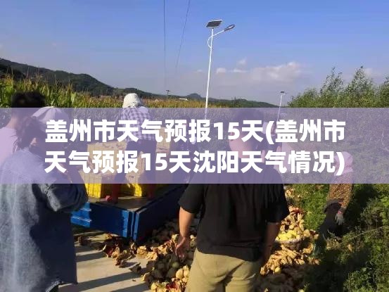 盖州市天气预报15天(盖州市天气预报15天沈阳天气情况) 盖州市天气预报15天(盖州市天气预报15天沈阳天气情况)