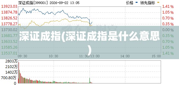 深证成指(深证成指是什么意思)