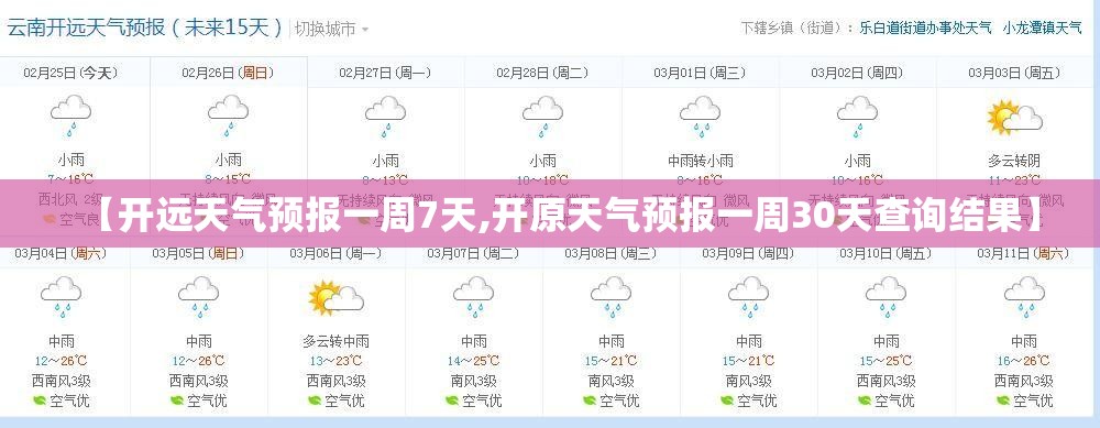 【开远天气预报一周7天,开原天气预报一周30天查询结果】 【开远天气预报一周7天,开原天气预报一周30天查询结果】