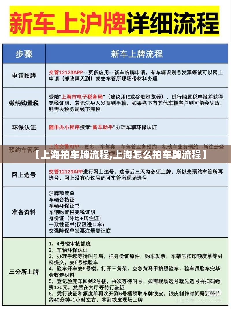 【上海拍车牌流程,上海怎么拍车牌流程】
