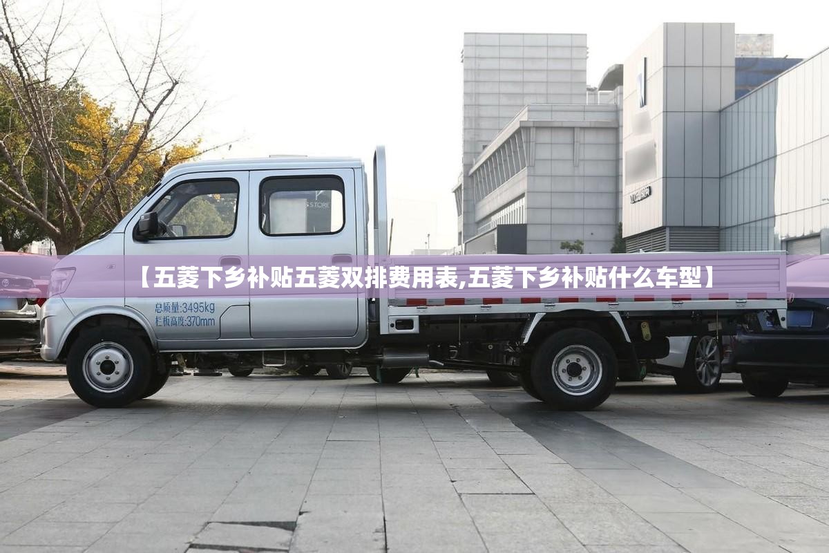 【五菱下乡补贴五菱双排费用表,五菱下乡补贴什么车型】