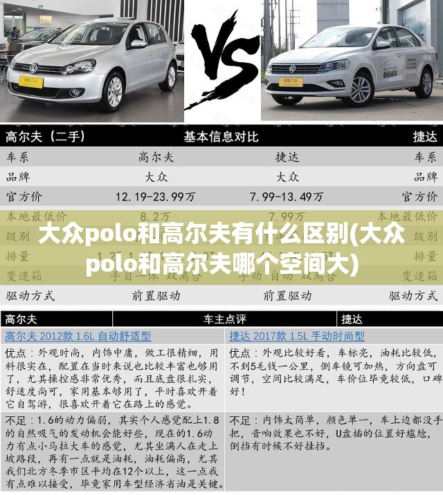 大众polo和高尔夫有什么区别(大众polo和高尔夫哪个空间大) 大众polo和高尔夫有什么区别(大众polo和高尔夫哪个空间大)