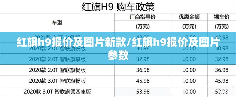 红旗h9报价及图片新款/红旗h9报价及图片参数