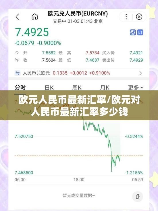 欧元人民币最新汇率/欧元对人民币最新汇率多少钱