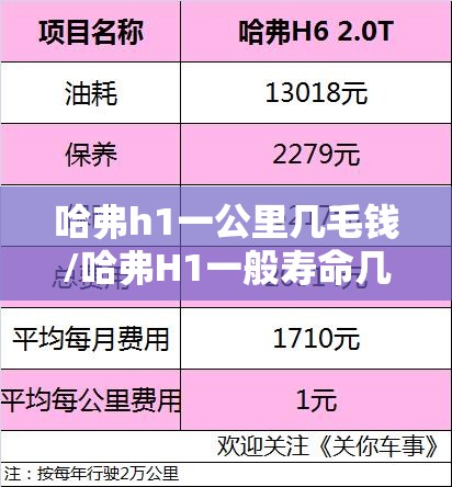 哈弗h1一公里几毛钱/哈弗H1一般寿命几年 哈弗h1一公里几毛钱/哈弗H1一般寿命几年