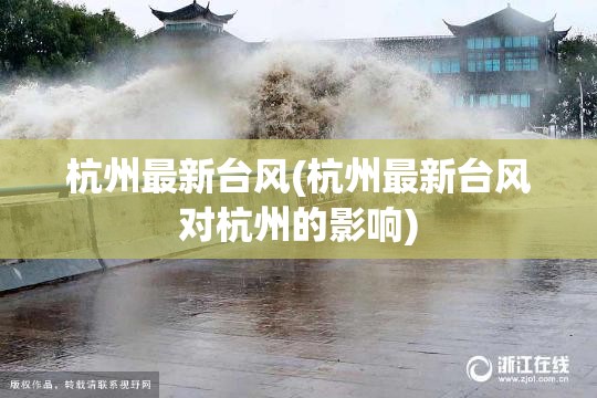 杭州最新台风(杭州最新台风对杭州的影响)