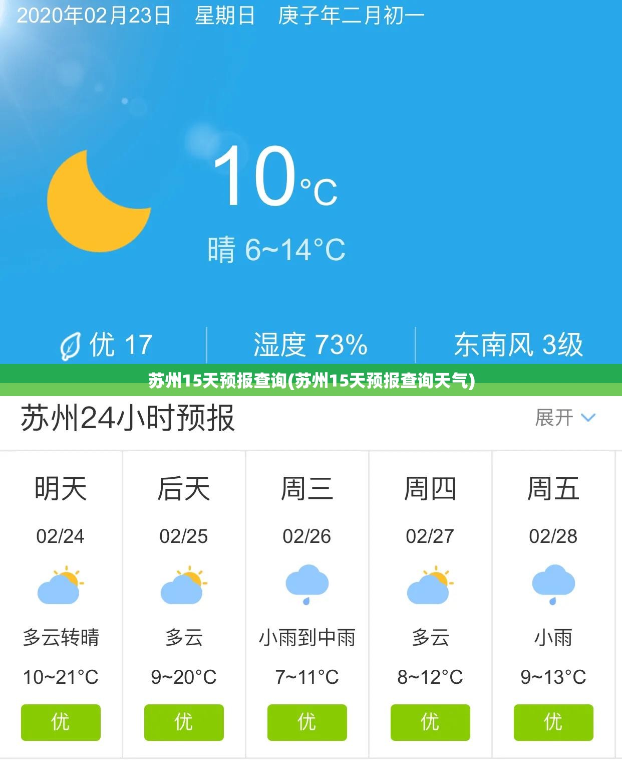 苏州15天预报查询(苏州15天预报查询天气) 苏州15天预报查询(苏州15天预报查询天气)