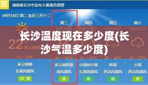 长沙温度现在多少度(长沙气温多少度) 长沙温度现在多少度(长沙气温多少度)