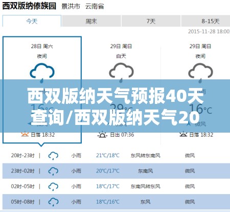 西双版纳天气预报40天查询/西双版纳天气20天天气预报 西双版纳天气预报40天查询/西双版纳天气20天天气预报