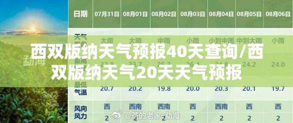 西双版纳天气预报40天查询/西双版纳天气20天天气预报 西双版纳天气预报40天查询/西双版纳天气20天天气预报