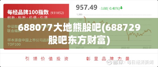 688077大地熊股吧(688729股吧东方财富) 688077大地熊股吧(688729股吧东方财富)