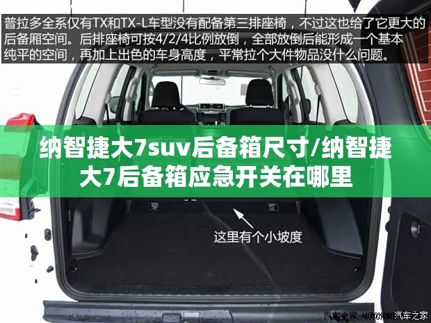 纳智捷大7suv后备箱尺寸/纳智捷大7后备箱应急开关在哪里