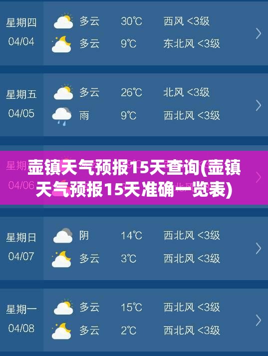 壶镇天气预报15天查询(壶镇天气预报15天准确一览表) 壶镇天气预报15天查询(壶镇天气预报15天准确一览表)