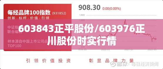 603843正平股份/603976正川股份时实行情 603843正平股份/603976正川股份时实行情