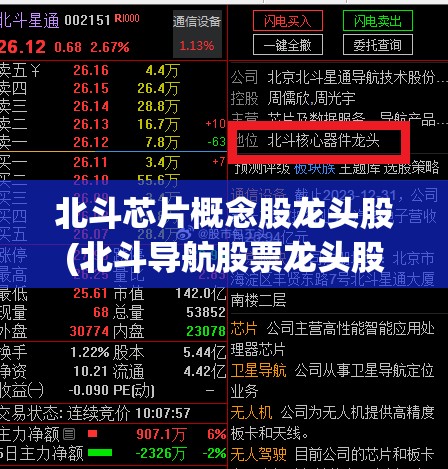 北斗芯片概念股龙头股(北斗导航股票龙头股) 北斗芯片概念股龙头股(北斗导航股票龙头股)