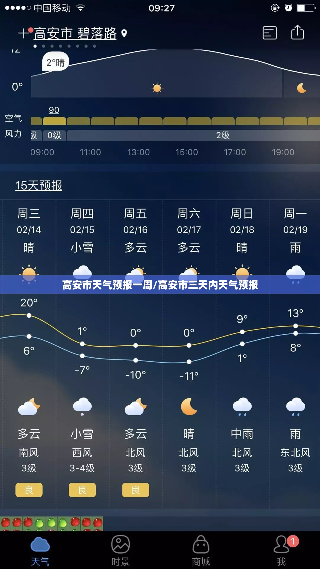 高安市天气预报一周/高安市三天内天气预报