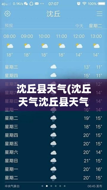 沈丘县天气(沈丘天气沈丘县天气) 沈丘县天气(沈丘天气沈丘县天气)