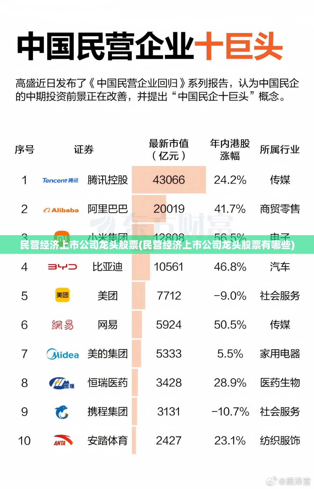 民营经济上市公司龙头股票(民营经济上市公司龙头股票有哪些) 民营经济上市公司龙头股票(民营经济上市公司龙头股票有哪些)