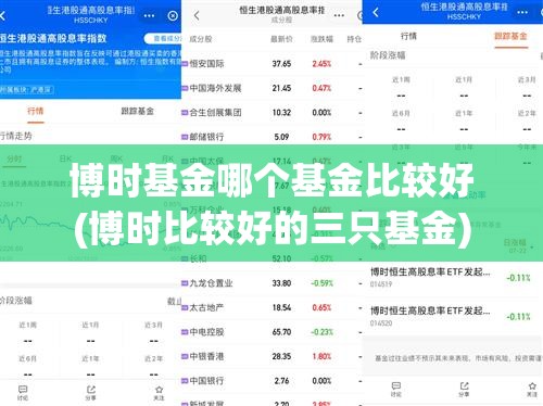 博时基金哪个基金比较好(博时比较好的三只基金) 博时基金哪个基金比较好(博时比较好的三只基金)