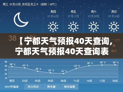 【宁都天气预报40天查询,宁都天气预报40天查询表】 【宁都天气预报40天查询,宁都天气预报40天查询表】
