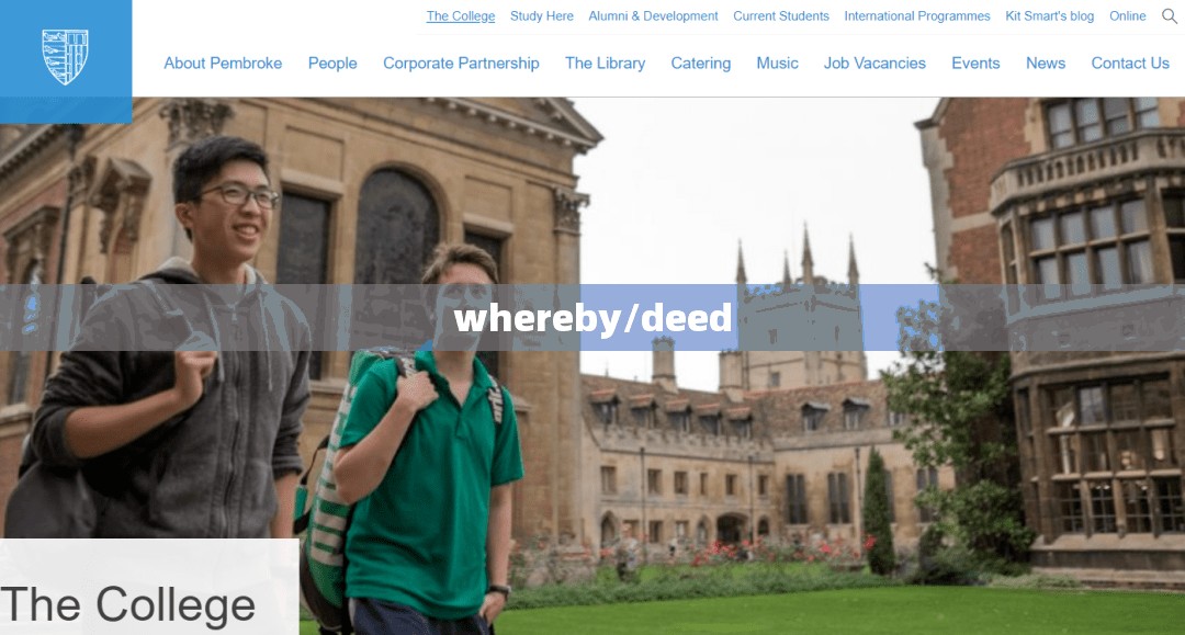whereby/deed