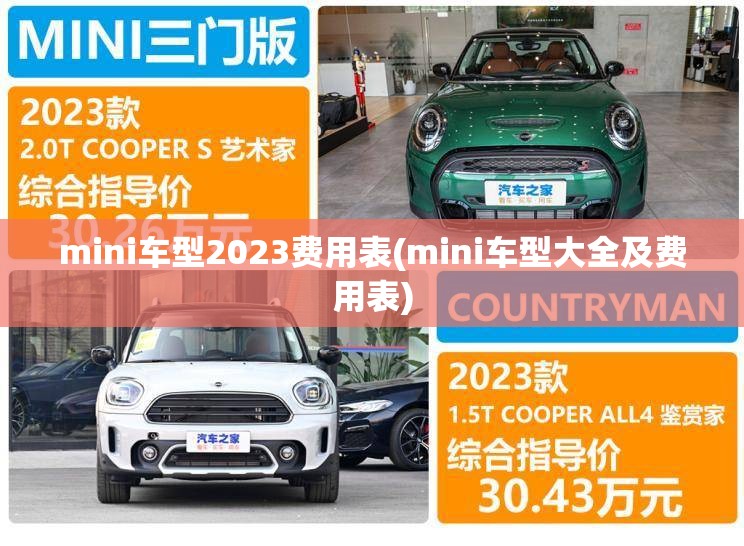 mini车型2023费用表(mini车型大全及费用表) mini车型2023费用表(mini车型大全及费用表)