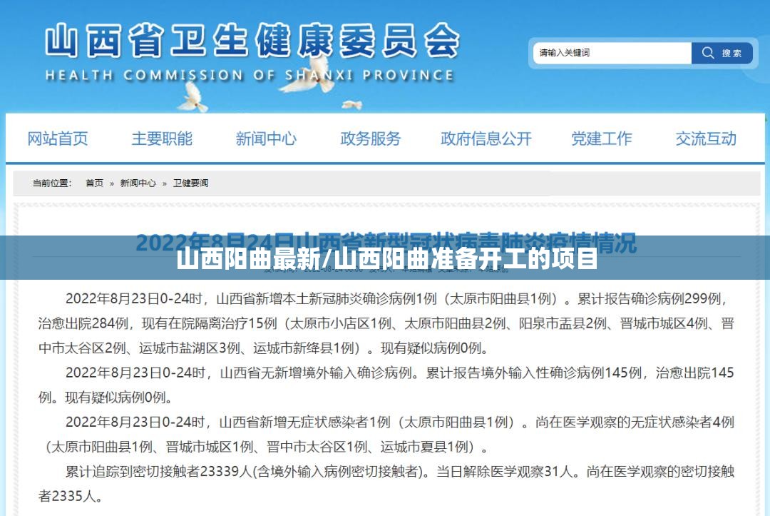 山西阳曲最新/山西阳曲准备开工的项目