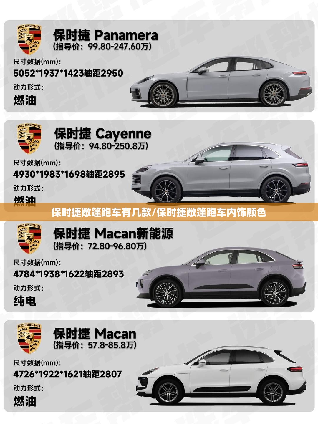 保时捷敞篷跑车有几款/保时捷敞篷跑车内饰颜色