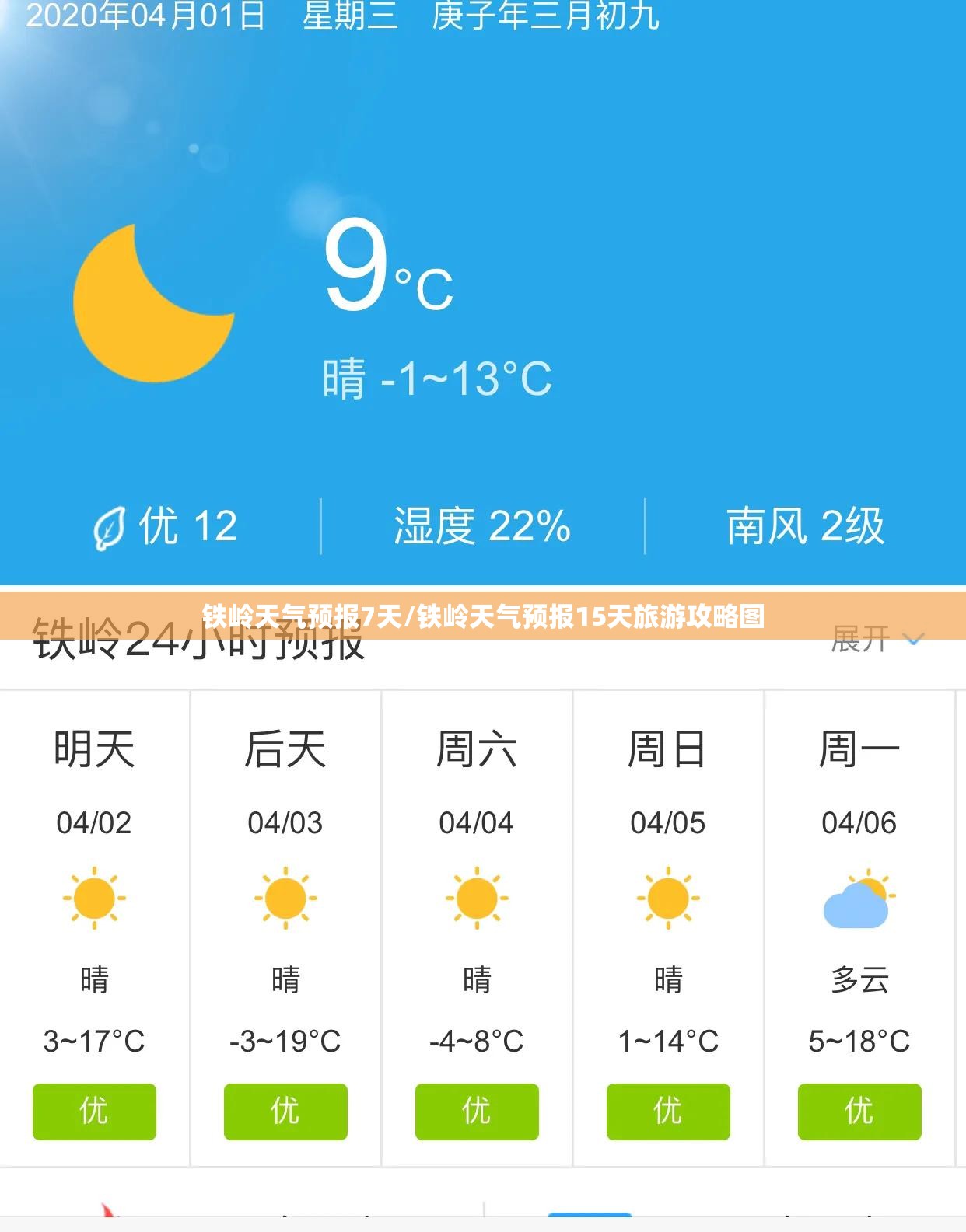 铁岭天气预报7天/铁岭天气预报15天旅游攻略图 铁岭天气预报7天/铁岭天气预报15天旅游攻略图