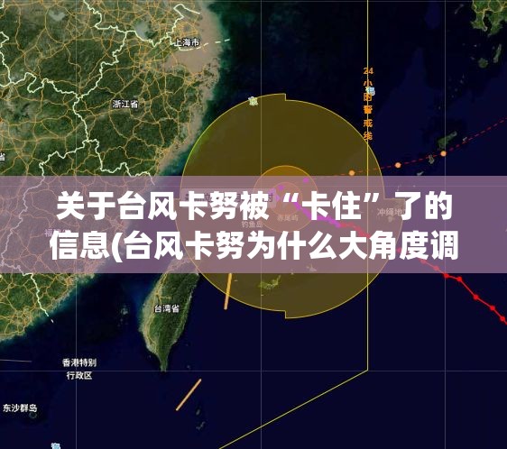 关于台风卡努被“卡住”了的信息(台风卡努为什么大角度调头)