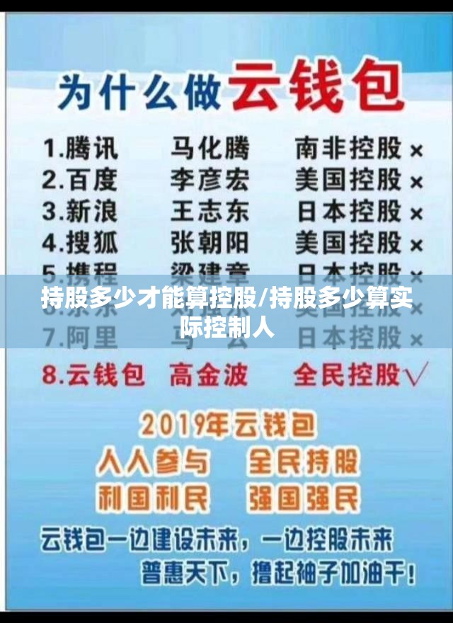 持股多少才能算控股/持股多少算实际控制人 持股多少才能算控股/持股多少算实际控制人