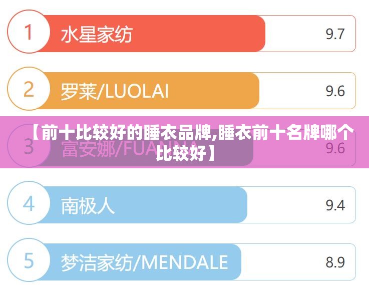 【前十比较好的睡衣品牌,睡衣前十名牌哪个比较好】 【前十比较好的睡衣品牌,睡衣前十名牌哪个比较好】