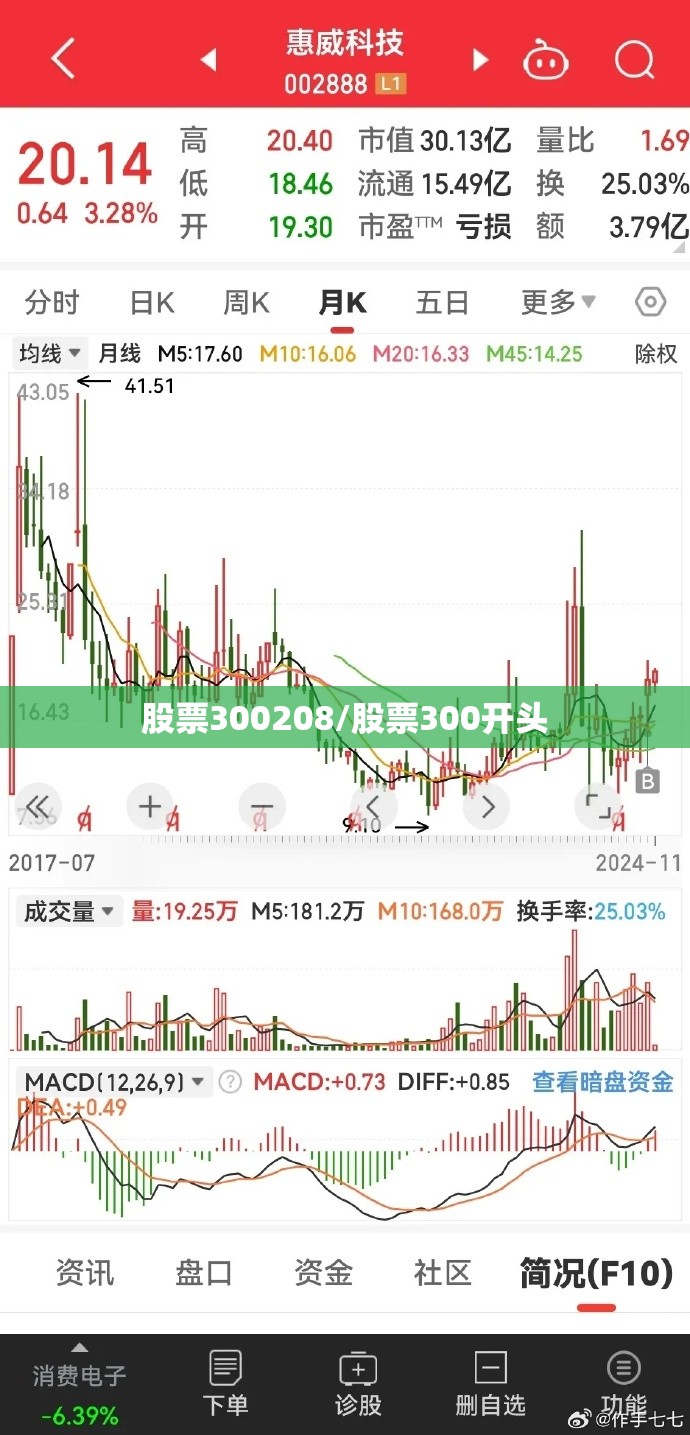 股票300208/股票300开头