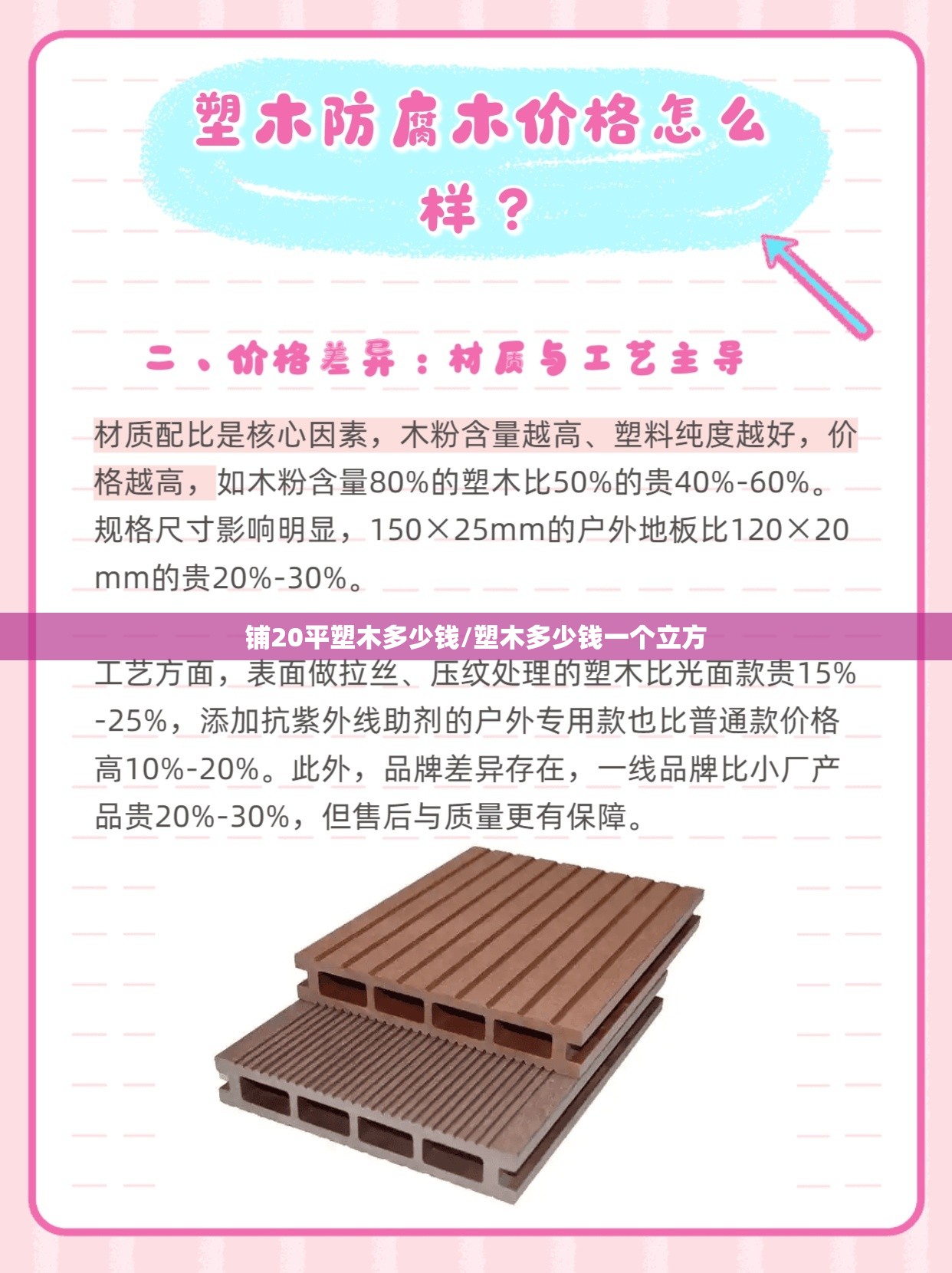 铺20平塑木多少钱/塑木多少钱一个立方 铺20平塑木多少钱/塑木多少钱一个立方