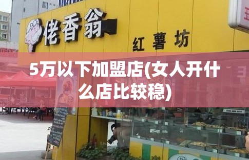 5万以下加盟店(女人开什么店比较稳)