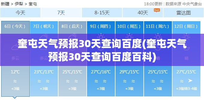 奎屯天气预报30天查询百度(奎屯天气预报30天查询百度百科) 奎屯天气预报30天查询百度(奎屯天气预报30天查询百度百科)