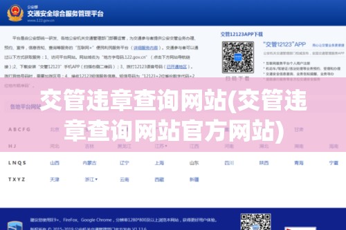 交管违章查询网站(交管违章查询网站官方网站)