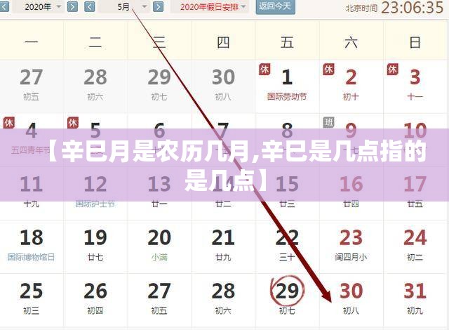 【辛巳月是农历几月,辛巳是几点指的是几点】 【辛巳月是农历几月,辛巳是几点指的是几点】