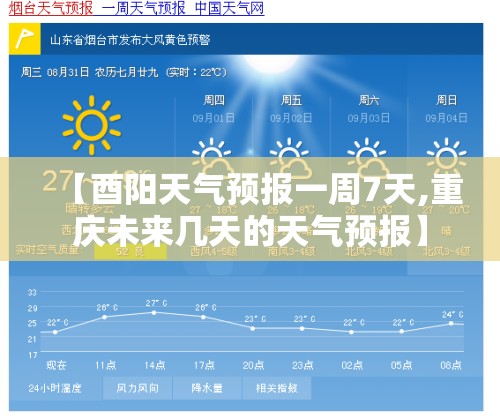 【酉阳天气预报一周7天,重庆未来几天的天气预报】 【酉阳天气预报一周7天,重庆未来几天的天气预报】