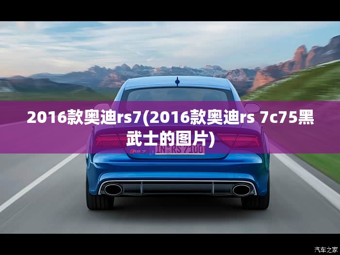 2016款奥迪rs7(2016款奥迪rs 7c75黑武士的图片)