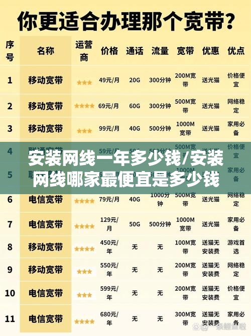 安装网线一年多少钱/安装网线哪家最便宜是多少钱 安装网线一年多少钱/安装网线哪家最便宜是多少钱