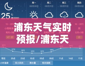 浦东天气实时预报/浦东天气免费预报入口
