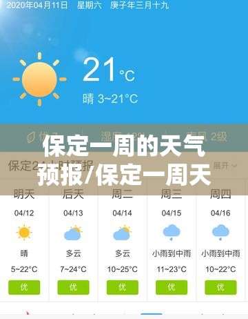 保定一周的天气预报/保定一周天气详情