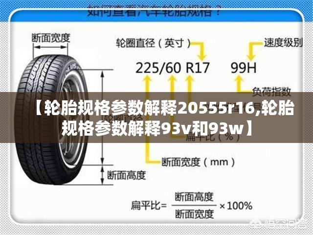 【轮胎规格参数解释20555r16,轮胎规格参数解释93v和93w】