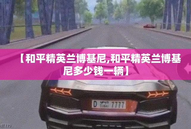 【和平精英兰博基尼,和平精英兰博基尼多少钱一辆】 【和平精英兰博基尼,和平精英兰博基尼多少钱一辆】