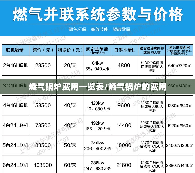 燃气锅炉费用一览表/燃气锅炉的费用