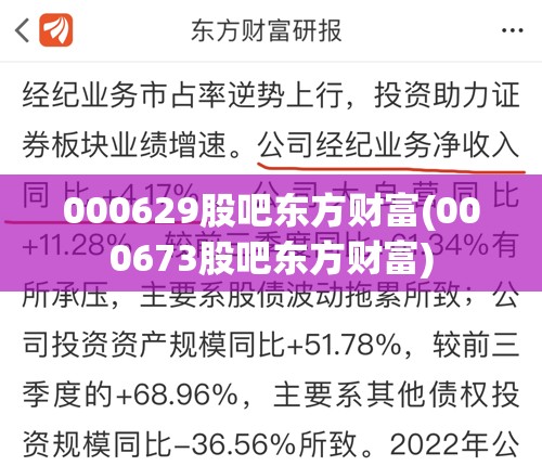 000629股吧东方财富(000673股吧东方财富) 000629股吧东方财富(000673股吧东方财富)